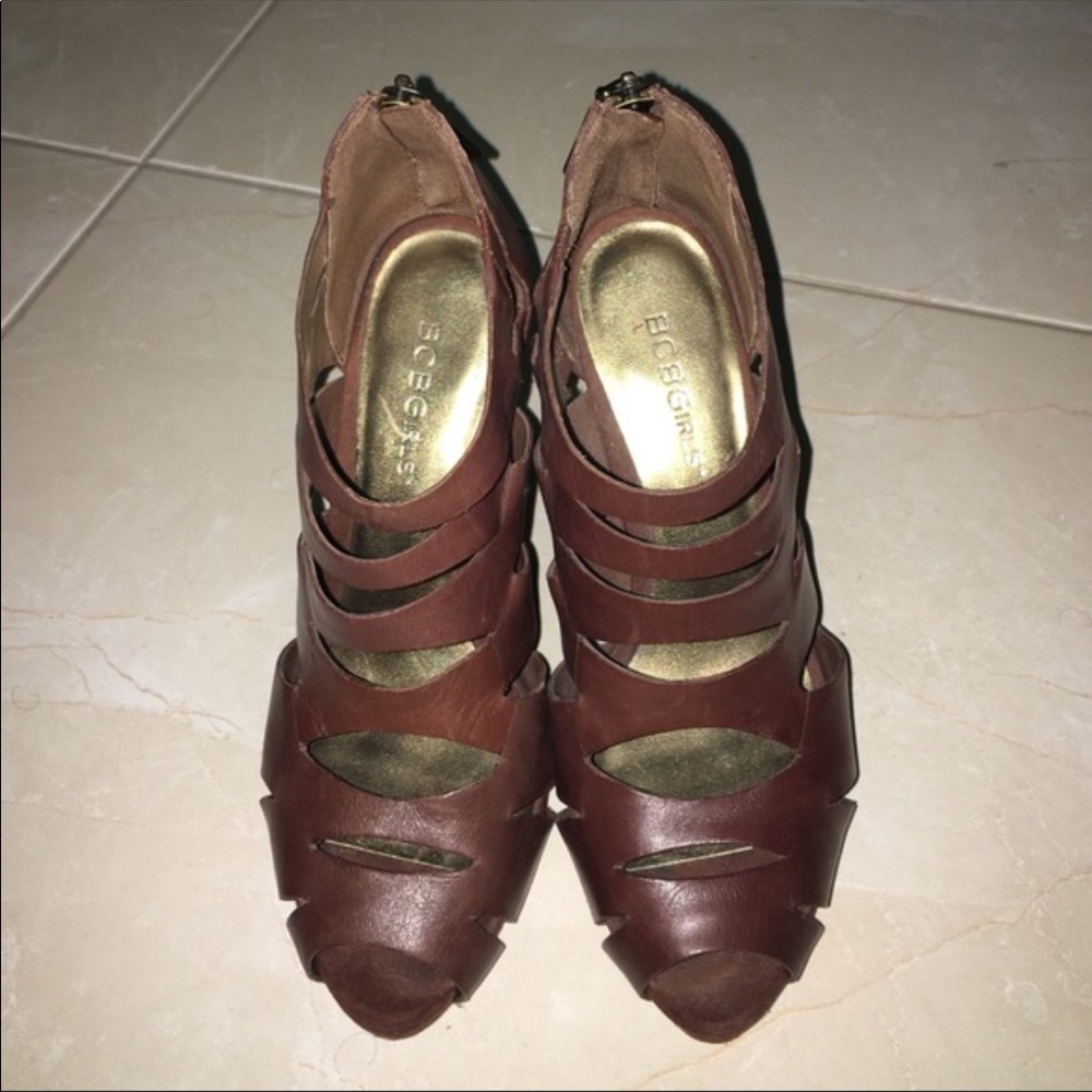BCBGirls brown wedges